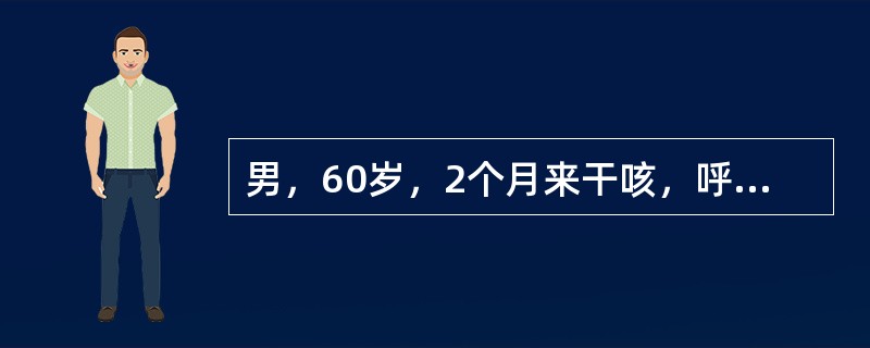 男，60岁，2个月来干咳，呼吸困难进行性加重。体检：杵状指，肺底部Velcro啰音。胸片示双肺弥漫分布的网结状阴影，HRCT示双下肺沿胸膜分布的蜂窝状阴影。BALF示中性粒细胞比例增高。提问：本患者最