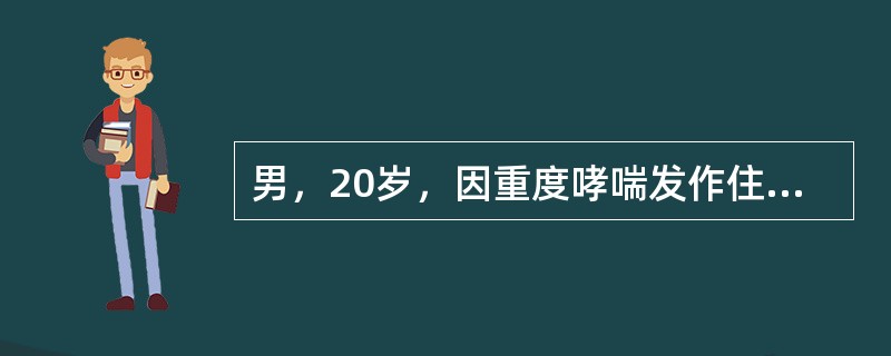 男，20岁，因重度哮喘发作住院治疗缓解，出院后推荐其长期使用的药物是