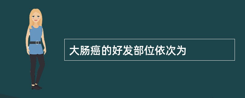 大肠癌的好发部位依次为