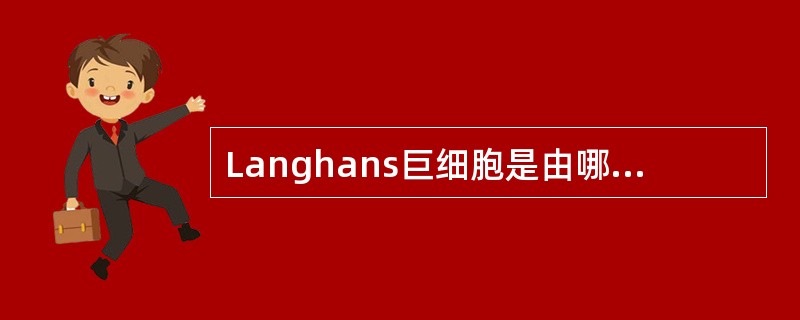 Langhans巨细胞是由哪种细胞演化而来的()