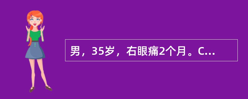 男，35岁，右眼痛2个月。CT示右泪腺增大，边缘模糊，眶壁骨质正常，增强扫描示泪腺轻度强化，应诊断为