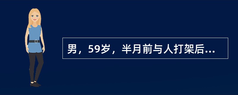 男，59岁，半月前与人打架后感头痛头昏，双侧肢体无力，根据所提供图像，最可能的诊断是()<img border="0" style="width: 225px; h