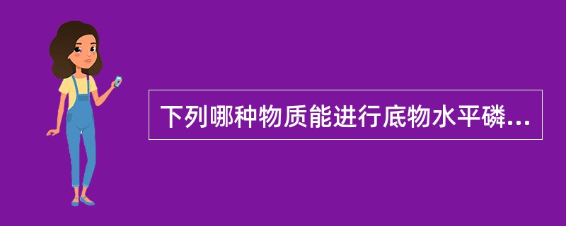 下列哪种物质能进行底物水平磷酸化（）