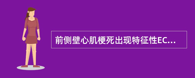 前侧壁心肌梗死出现特征性ECG改变的导联是