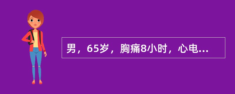 男，65岁，胸痛8小时，心电图下壁导联和右胸导联ST段抬高0.1～0.3mV，经过补液治疗，血压仍然偏低，考虑血压低的原因()