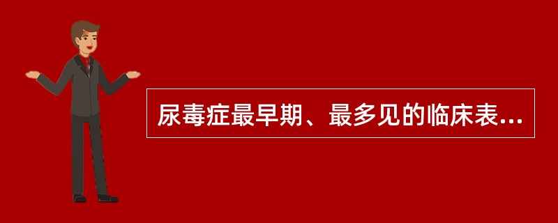 尿毒症最早期、最多见的临床表现是