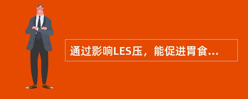 通过影响LES压，能促进胃食管反流病发生的是