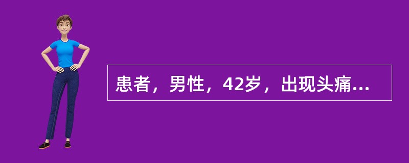 患者，男性，42岁，出现头痛和视物不清2天，查体发现患者双颞侧偏盲，CT发现脑内一个高密度病灶。病变定位在