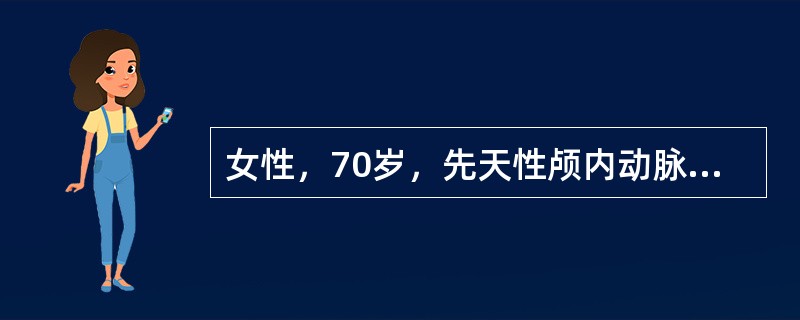 女性，70岁，先天性颅内动脉瘤破裂，造成蛛网膜下腔出血、不正确的治疗是