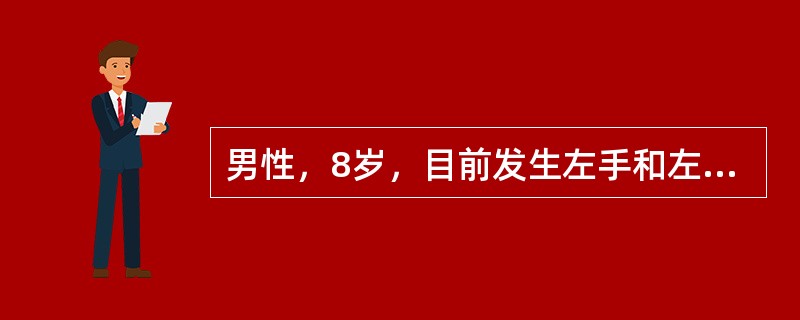 男性，8岁，目前发生左手和左前臂抽搐，最后扩大到整个左上肢抽搐1分钟。连续发作2次后，左上肢肌力3度，二头肌、三头肌腱反射减退。1天后肢体肌力和体征完全恢复正常。本病最可能的定位诊断中病损在