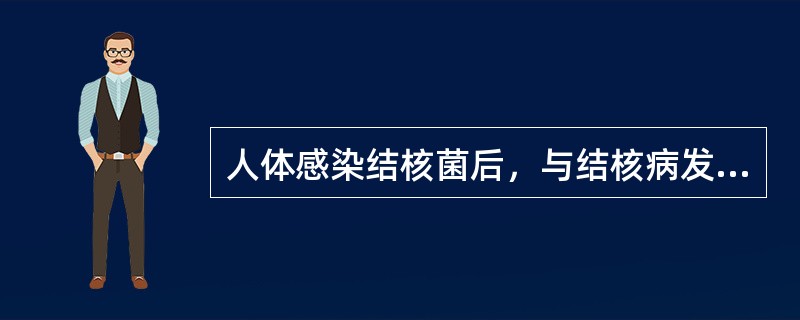 人体感染结核菌后，与结核病发生、发展及转归有关的因素是