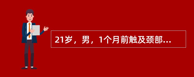 21岁，男，1个月前触及颈部淋巴结肿大，现有上腔静脉综合征，请结合胸片和CT，选出最可能的诊断()<img border="0" style="width: 154