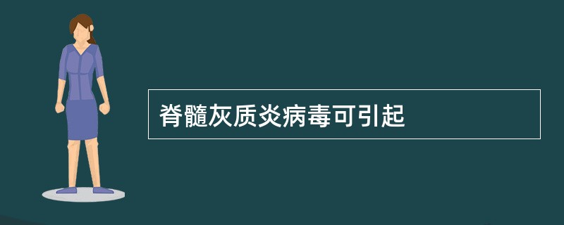 脊髓灰质炎病毒可引起