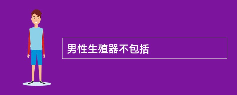 男性生殖器不包括