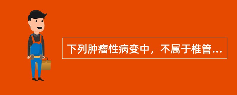 下列肿瘤性病变中，不属于椎管髓内肿瘤范畴的是()