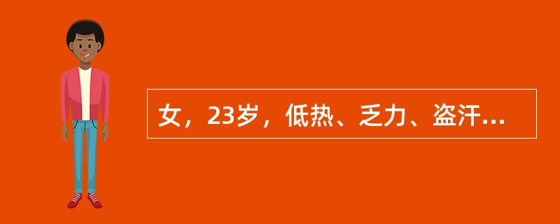 女，23岁，低热、乏力、盗汗伴咳嗽、痰中带血3个月，胸片示右上肺大片状阴影，密度不均，其内可见薄壁空洞，痰抗酸杆菌阳性，拟诊应考虑为