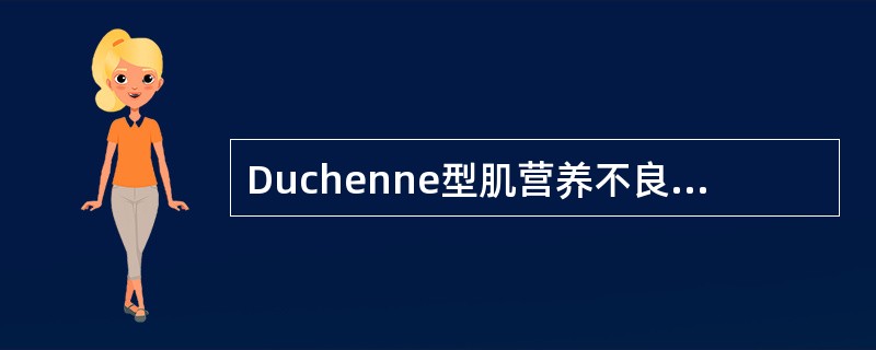 Duchenne型肌营养不良症的下列哪项表述是错误的