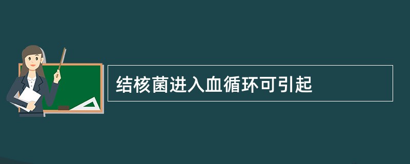 结核菌进入血循环可引起