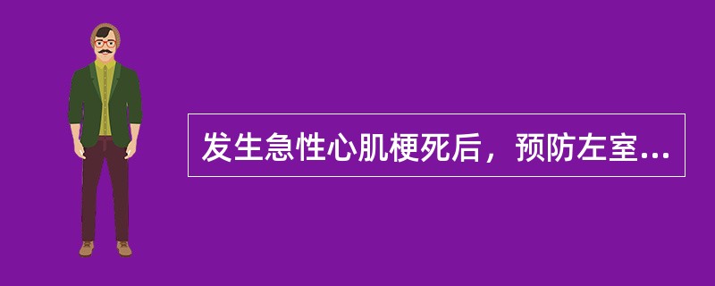 发生急性心肌梗死后，预防左室重构的药物为