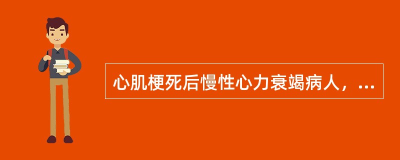 心肌梗死后慢性心力衰竭病人，无任何症状，需要长期服用哪种药物