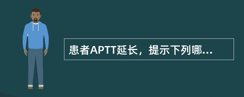 患者APTT延长，提示下列哪一组凝血因子缺陷