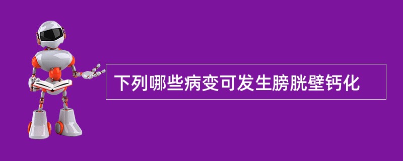 下列哪些病变可发生膀胱壁钙化