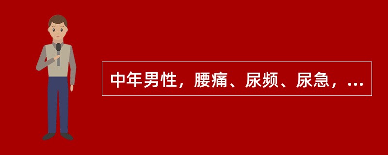 中年男性，腰痛、尿频、尿急，CT示右肾上极5cm大小略低密度占位，边缘模糊，环形强化，邻近肾周有积液，应首先考虑()