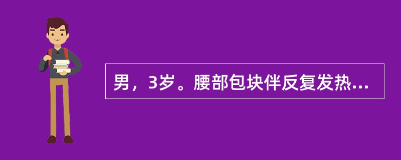 男，3岁。腰部包块伴反复发热1个月余。CT增强扫描如下图。最可能的诊断是<img border="0" style="width: 272px; height: 1