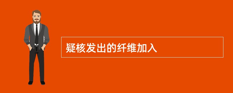 疑核发出的纤维加入