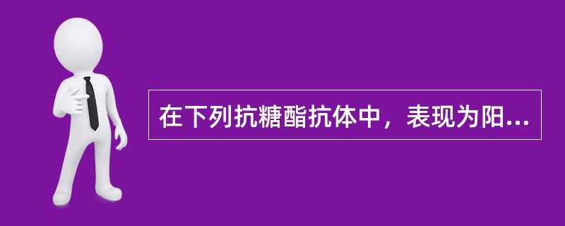 在下列抗糖酯抗体中，表现为阳性可提示为Miller-Fisher综合征的是