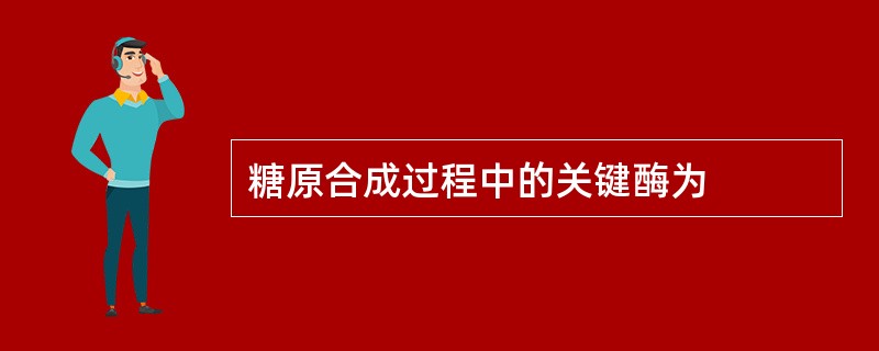 糖原合成过程中的关键酶为