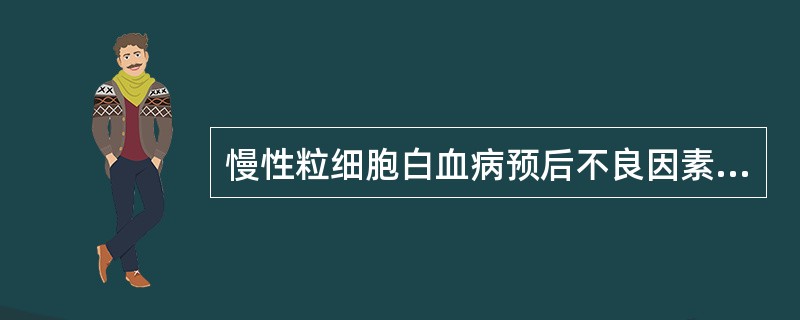 慢性粒细胞白血病预后不良因素包括