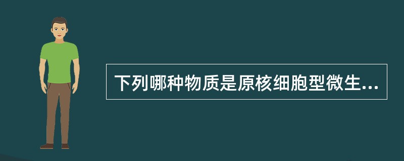 下列哪种物质是原核细胞型微生物所特有的化学成分()