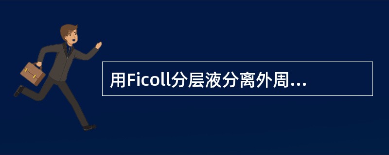 用Ficoll分层液分离外周血细胞，由上到下依次是