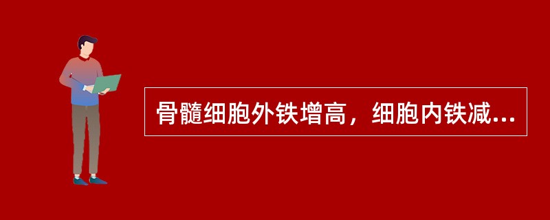 骨髓细胞外铁增高，细胞内铁减少见于