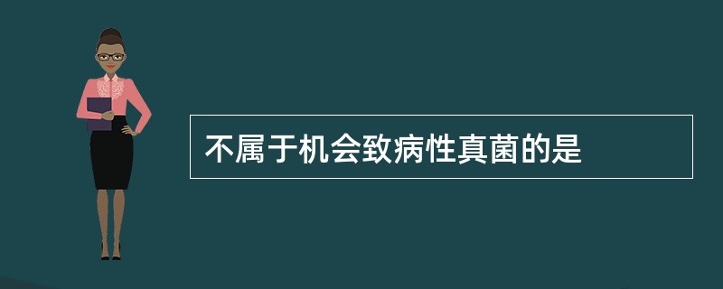 不属于机会致病性真菌的是