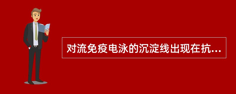 对流免疫电泳的沉淀线出现在抗原抗体之间且靠近抗原孔可说明( )