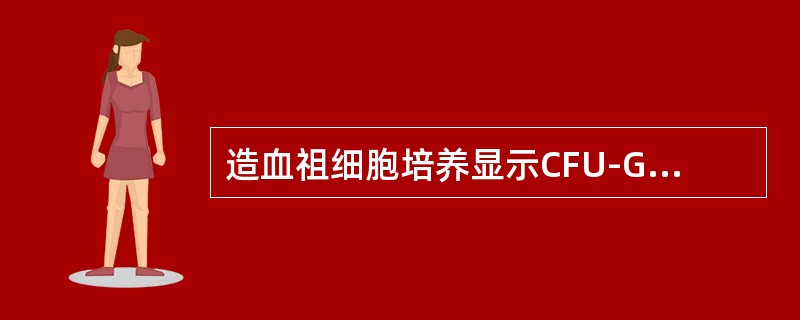 造血祖细胞培养显示CFU-GM增加，常见于