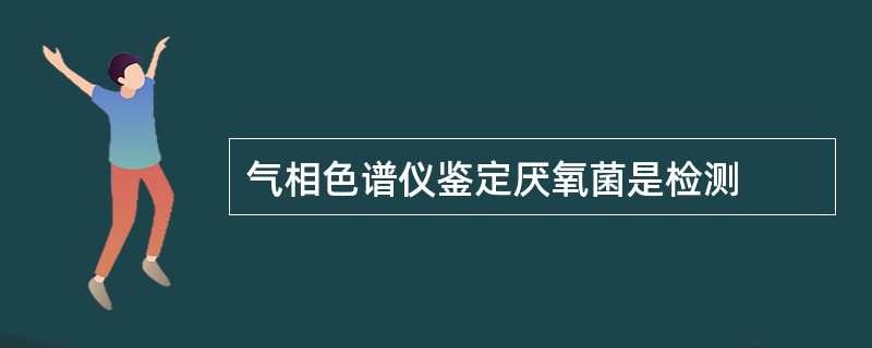 气相色谱仪鉴定厌氧菌是检测