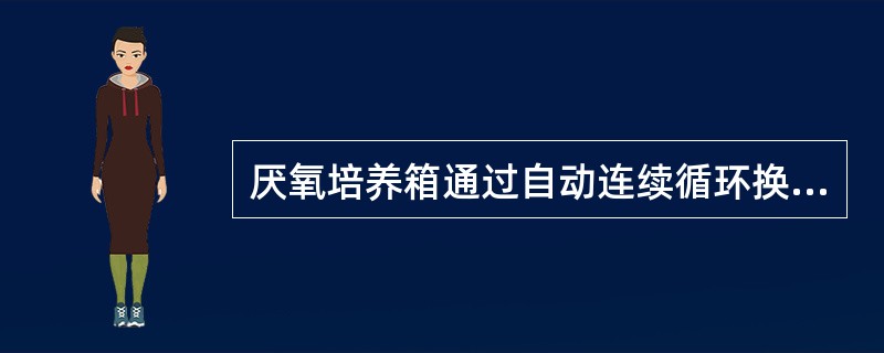 厌氧培养箱通过自动连续循环换气系统保持箱内的厌氧状态，其换气过程是