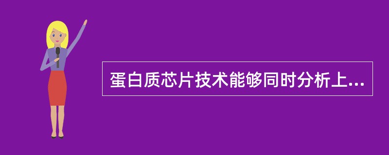 蛋白质芯片技术能够同时分析上千种蛋白质的变化情况，使得在全基因组水平研究蛋白质的功能成为可能，在基础医学研究和临床医学应用方面具有广泛的应用前景。蛋白质芯片在药物的临床应用研究主要为