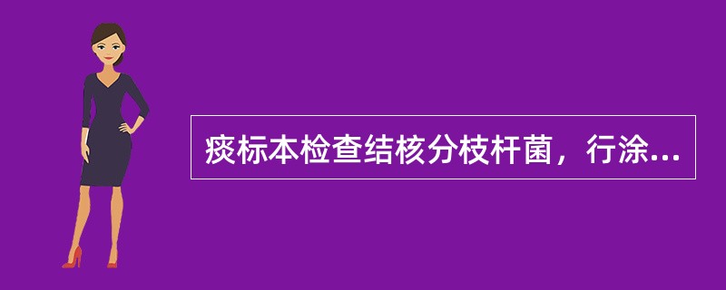 痰标本检查结核分枝杆菌，行涂片与抗酸染色，报告时"阴性"代表