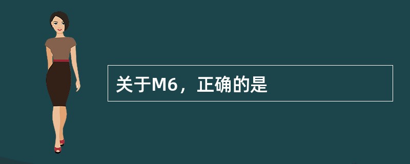 关于M6，正确的是