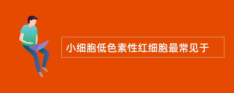 小细胞低色素性红细胞最常见于