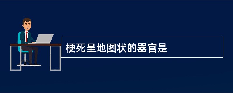 梗死呈地图状的器官是