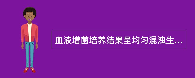 血液增菌培养结果呈均匀混浊生长并有胶胨状凝块者，可能为()