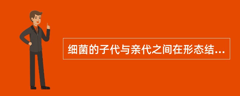 细菌的子代与亲代之间在形态结构、生理功能等方面的相似现象称为