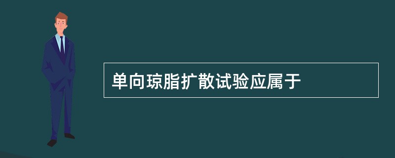 单向琼脂扩散试验应属于