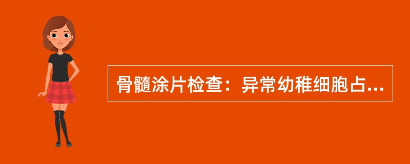 骨髓涂片检查：异常幼稚细胞占40%，POX(-)，SBB(-)，AS-D-NCE(-)，α-NBE(+)且不被NaF抑制，该患者最有可能的诊断为