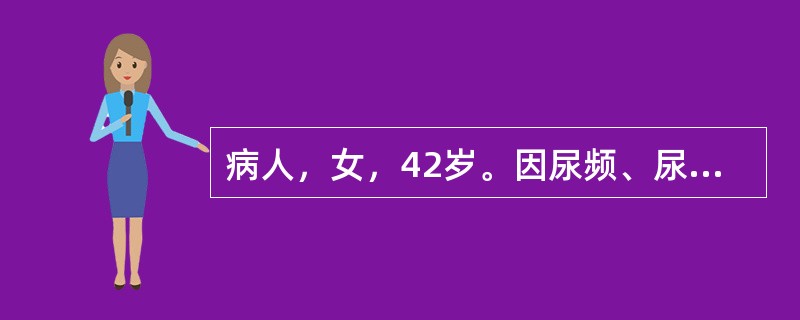 病人，女，42岁。因尿频、尿急、尿痛3天就诊。体检：体温39℃，左肾区有叩击痛。实验室检查：尿蛋白质定性(++)，尿白细胞满布视野，红细胞10～15个/HPF。其最可能的诊断是()